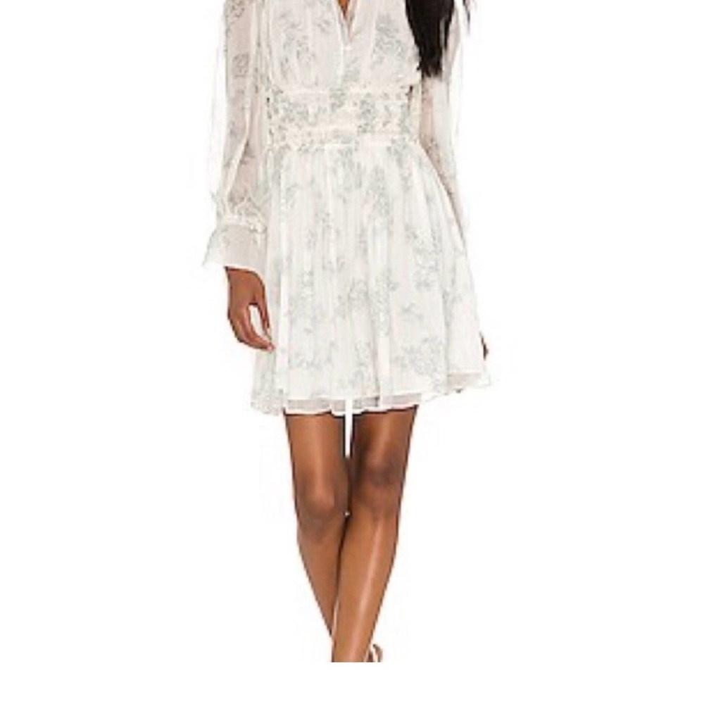 Rebecca Taylor Elegant White Floral Women's Dress size 8
